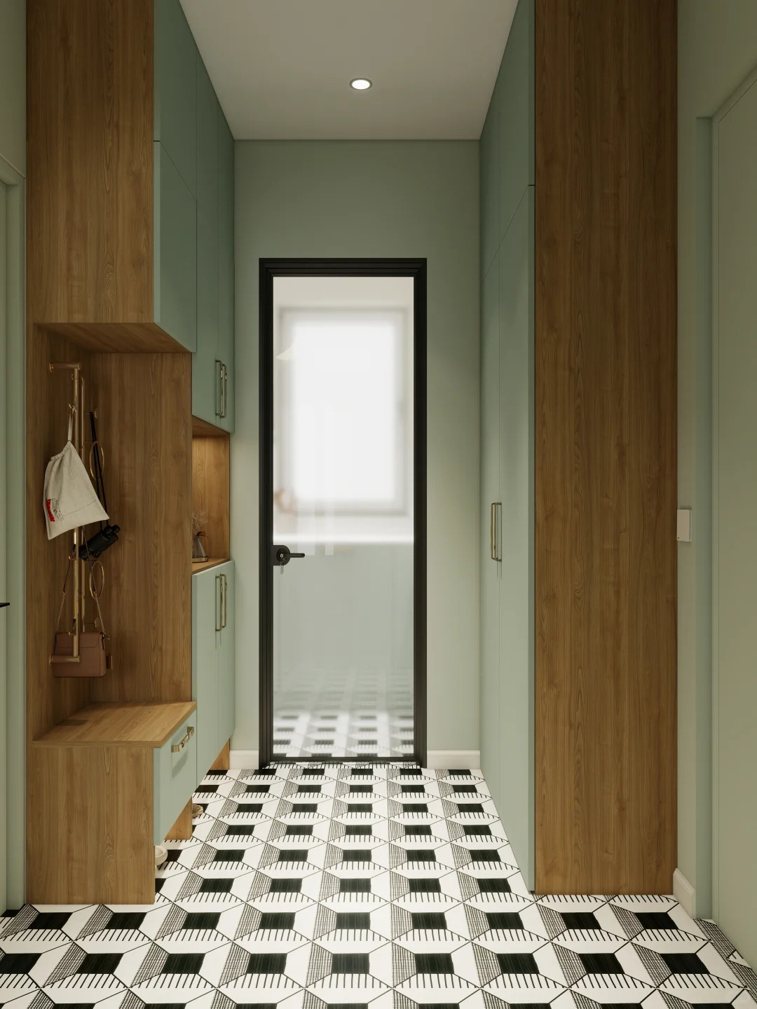 Major Makeover of a Tiny 35 m² Flat in Greater Paris 🌟 Geometric Colour Clash